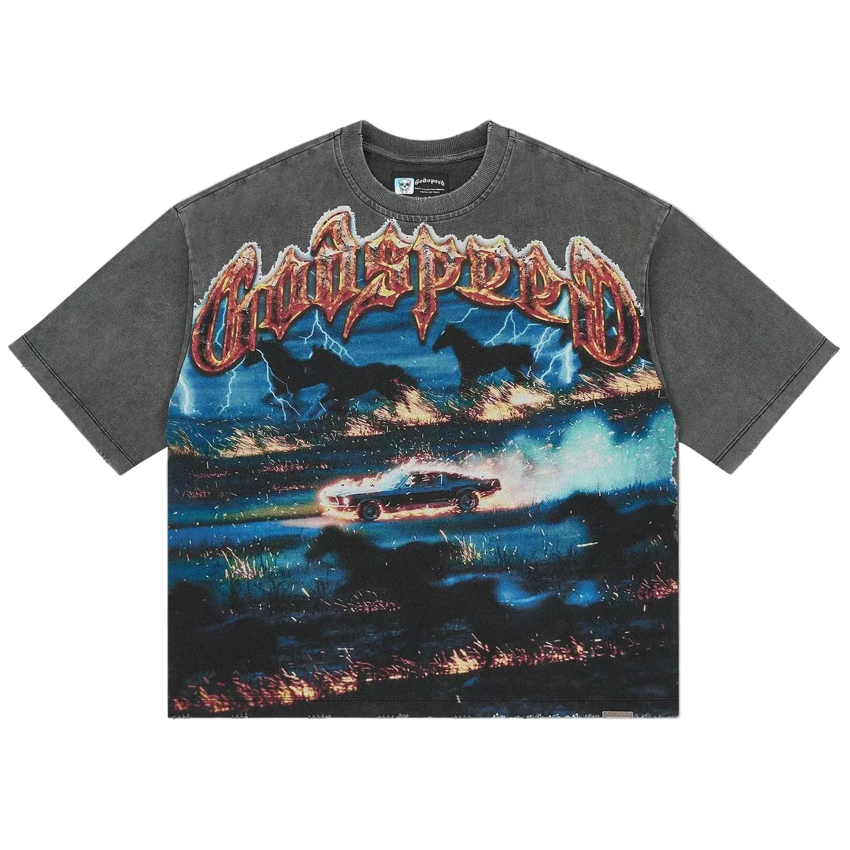 Horsepower Wash Gray T-shirt