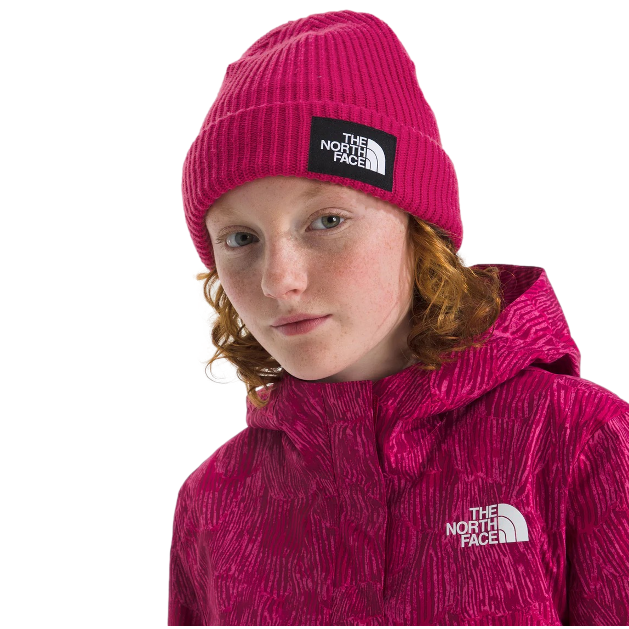 Salty Lined Red Beanie