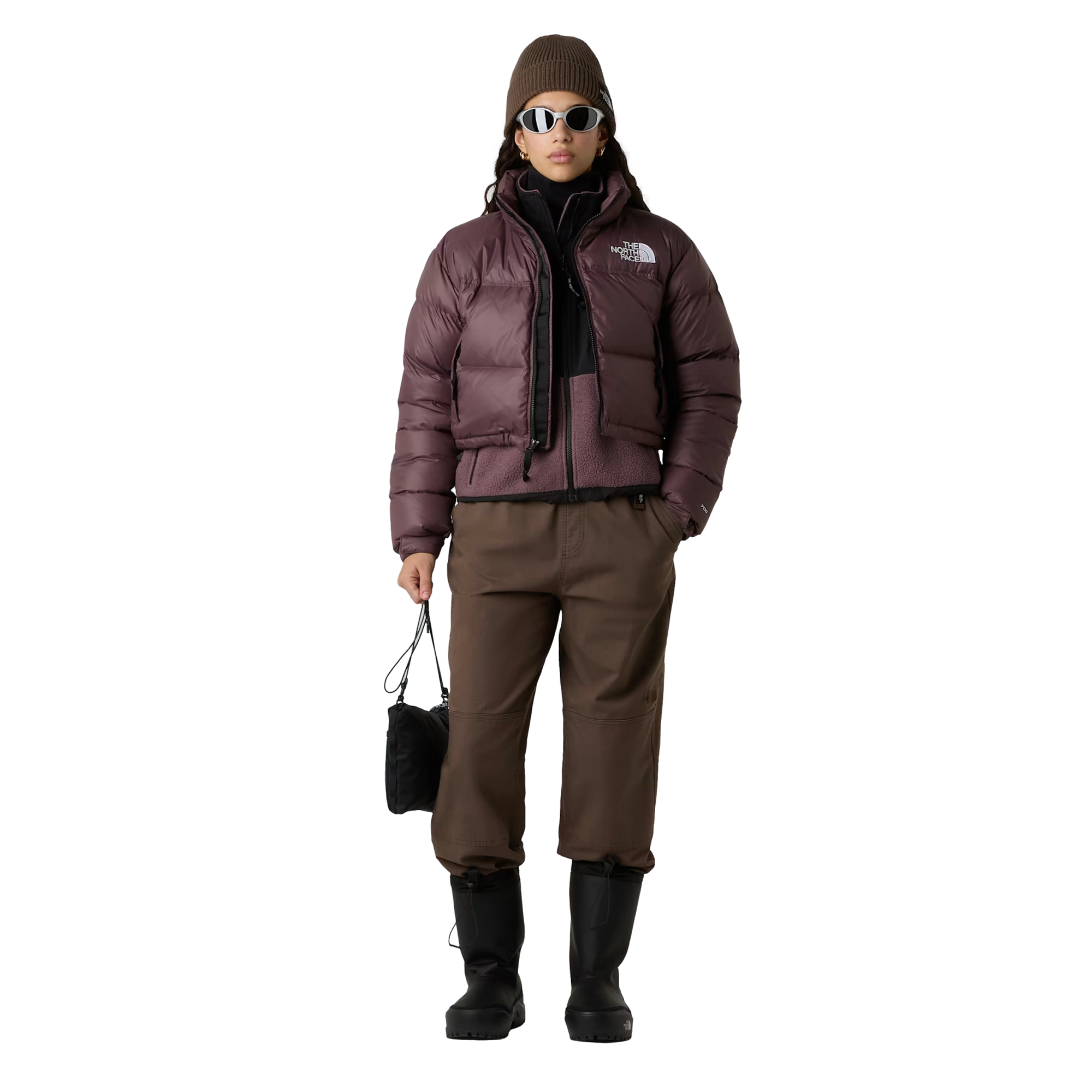 Nuptse Short Brown Jacket