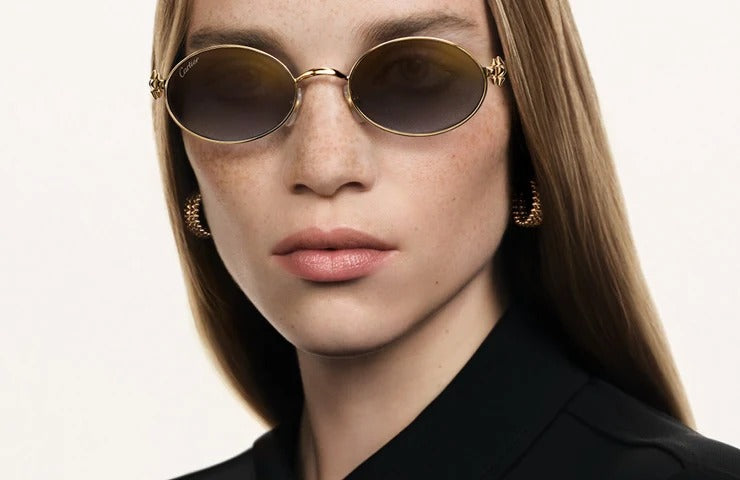 Gold Grey Sun Yellow Glasses
