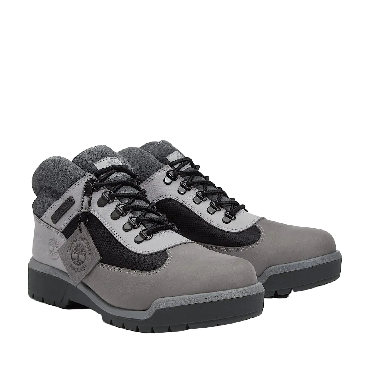Field Mid Lace Up Gray Boots