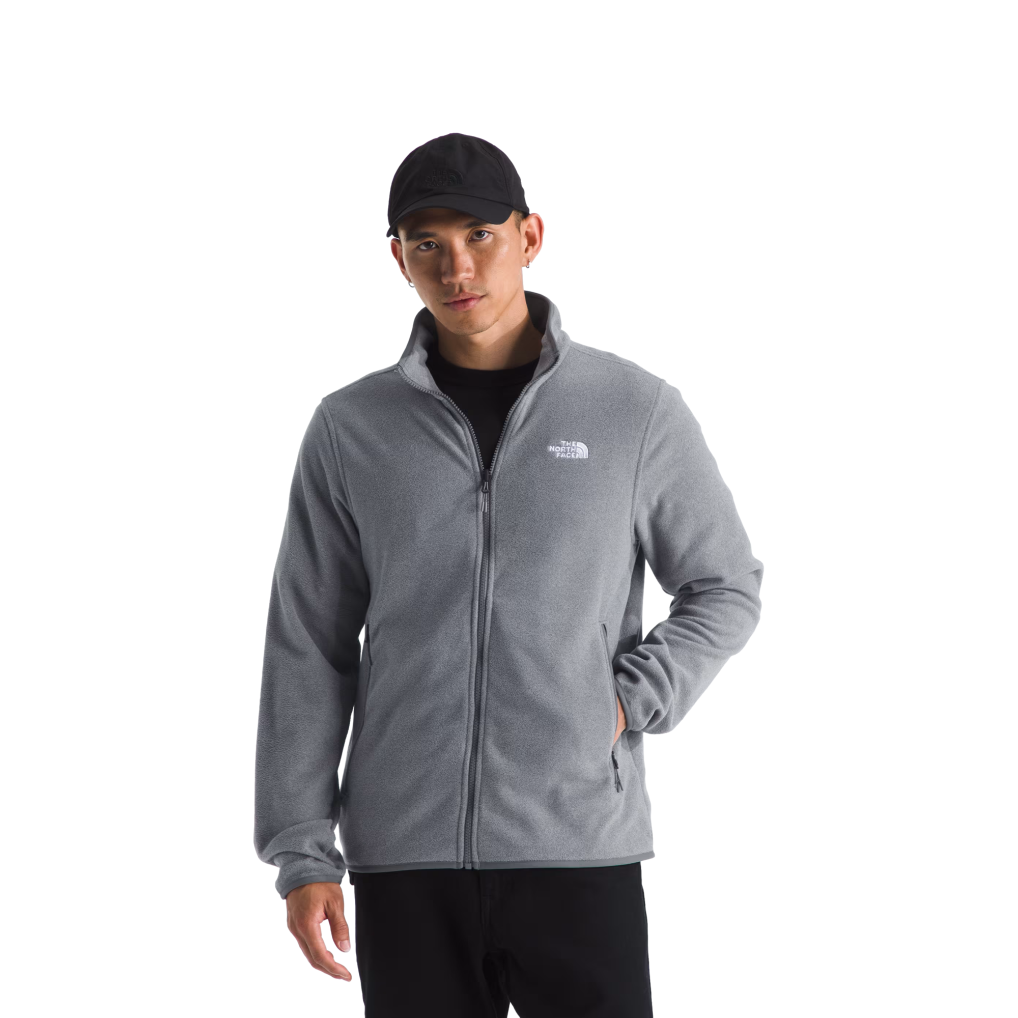 Glacier Fleece Gray Full Zip Jacket
