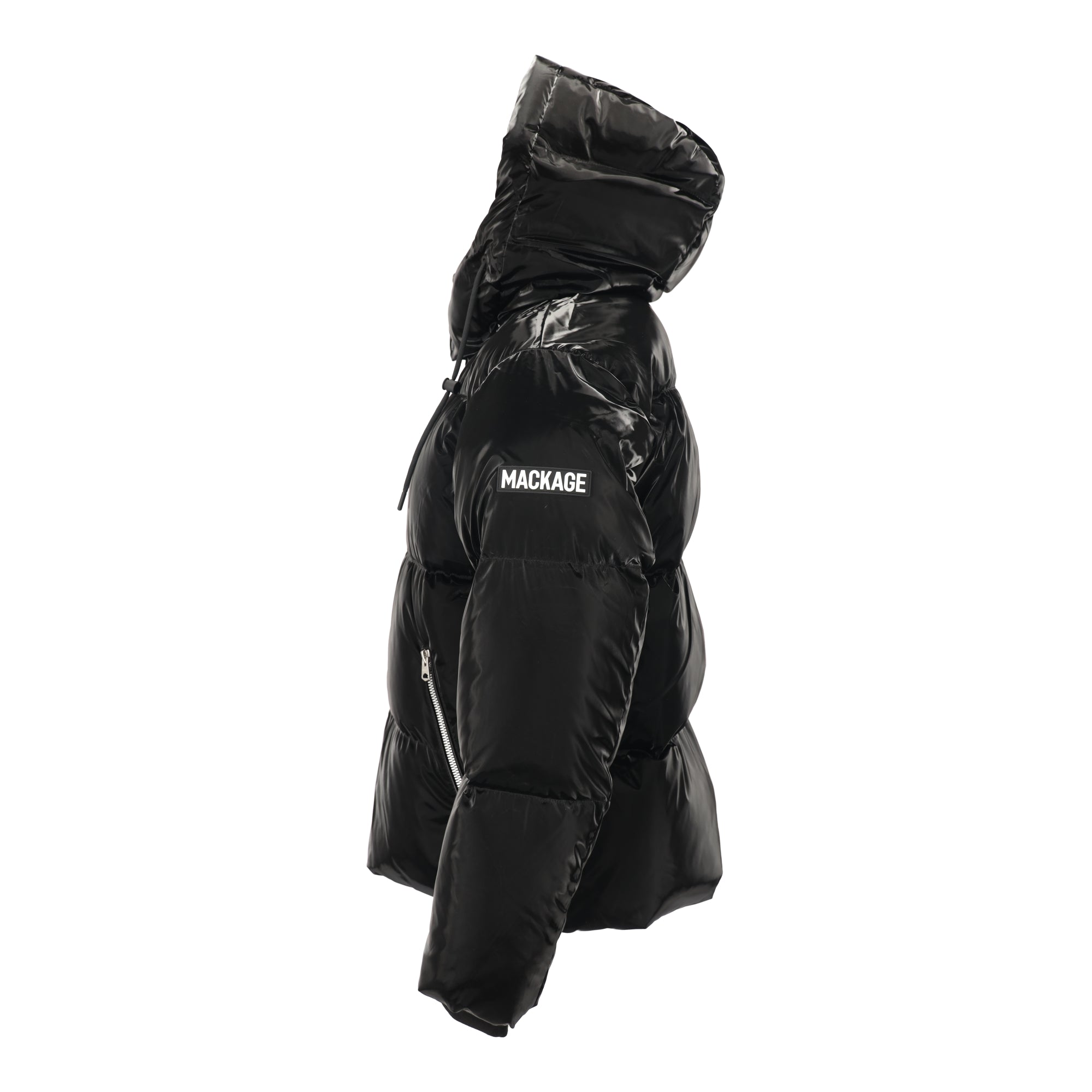 Hooded Down Black Coat