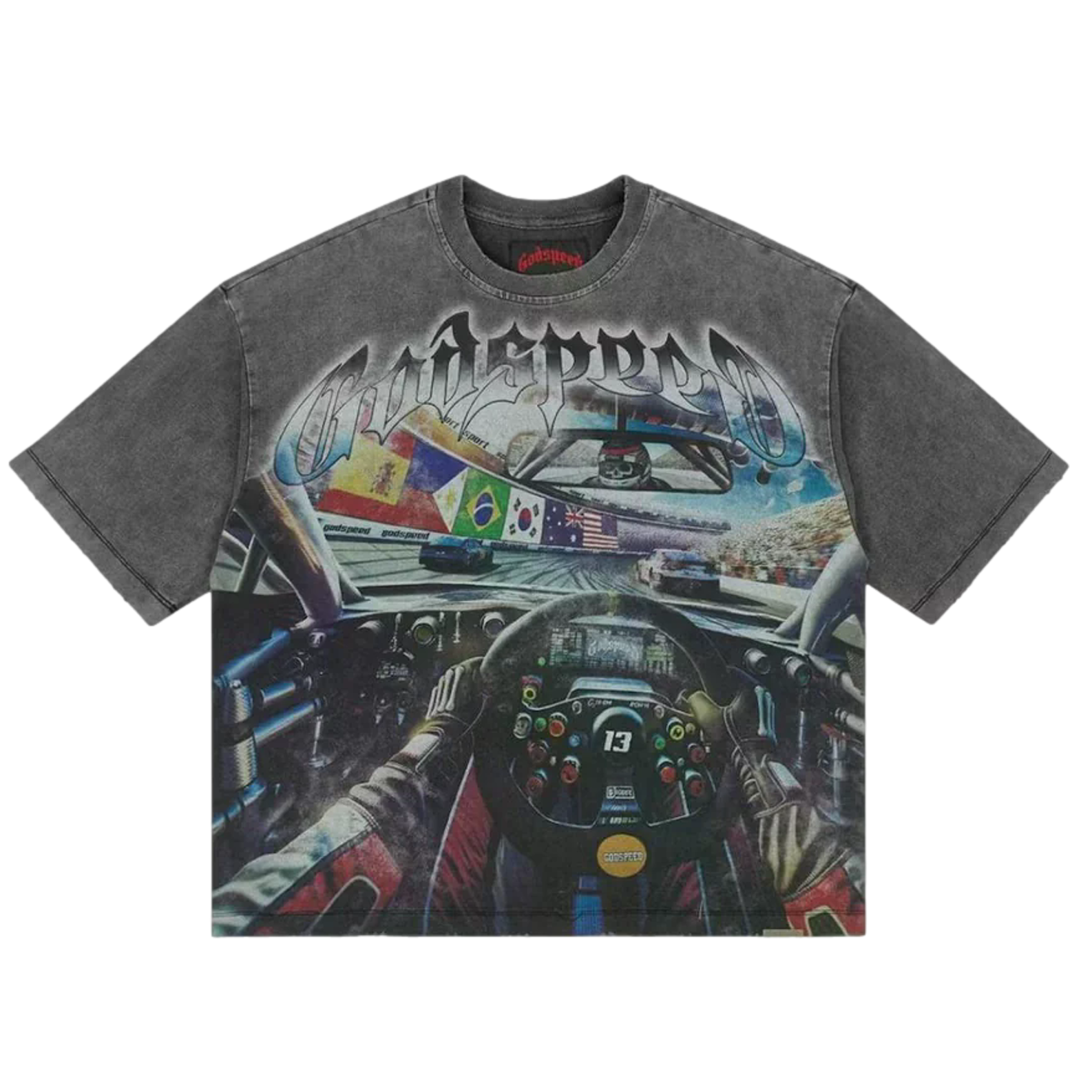 Godspeed Drivers Seat T-shirt Grey Wash