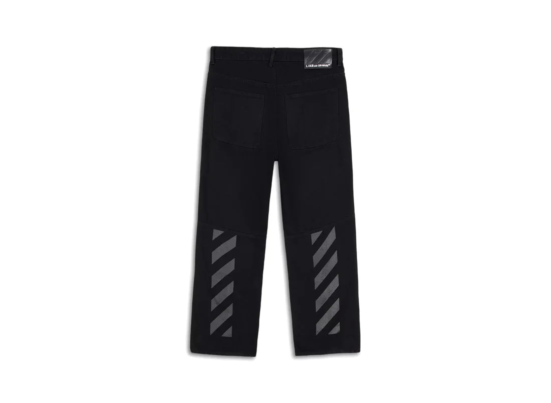 White™ Diagonal Carpenter Jeans in Black