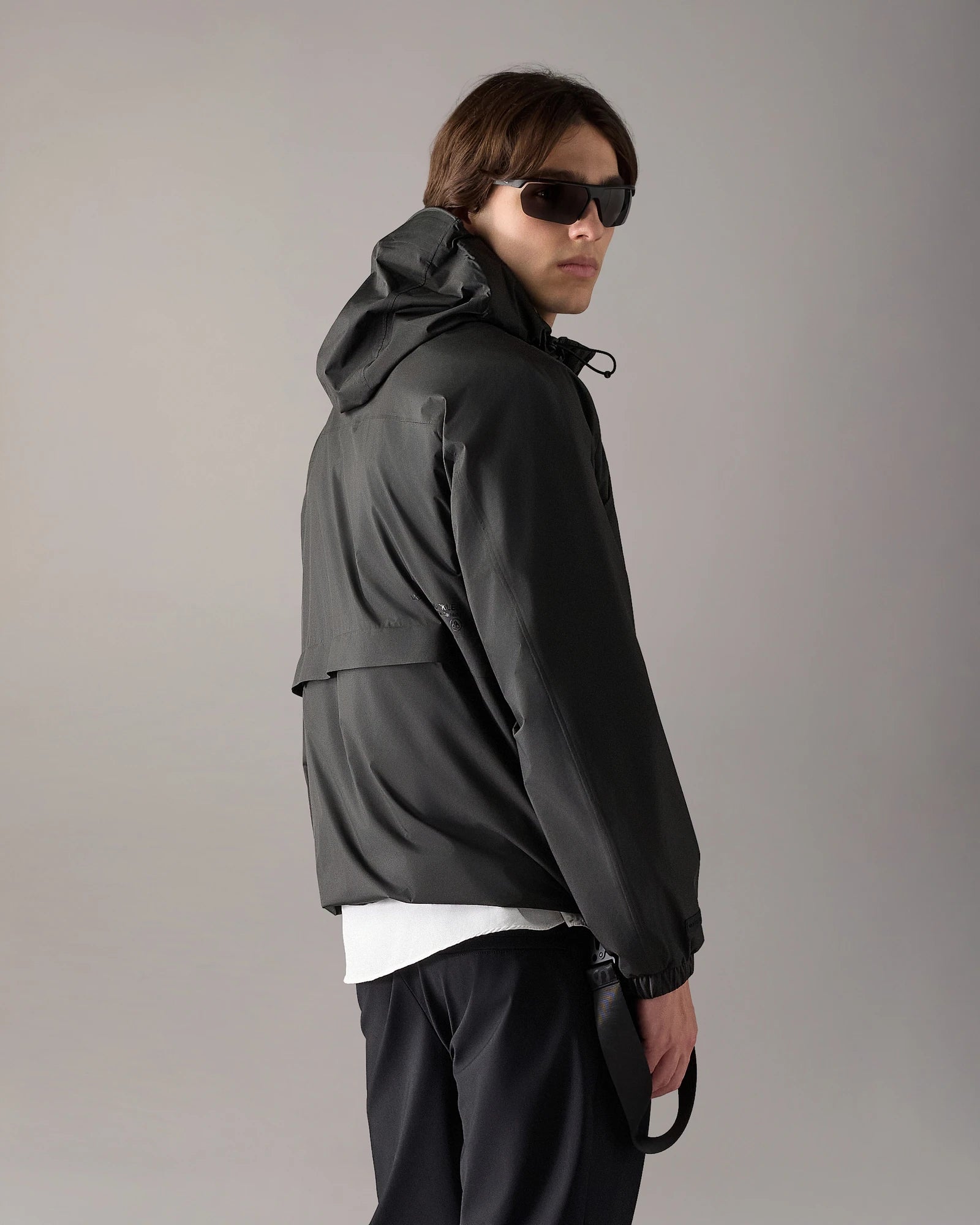 Rain Packable Black Jacket