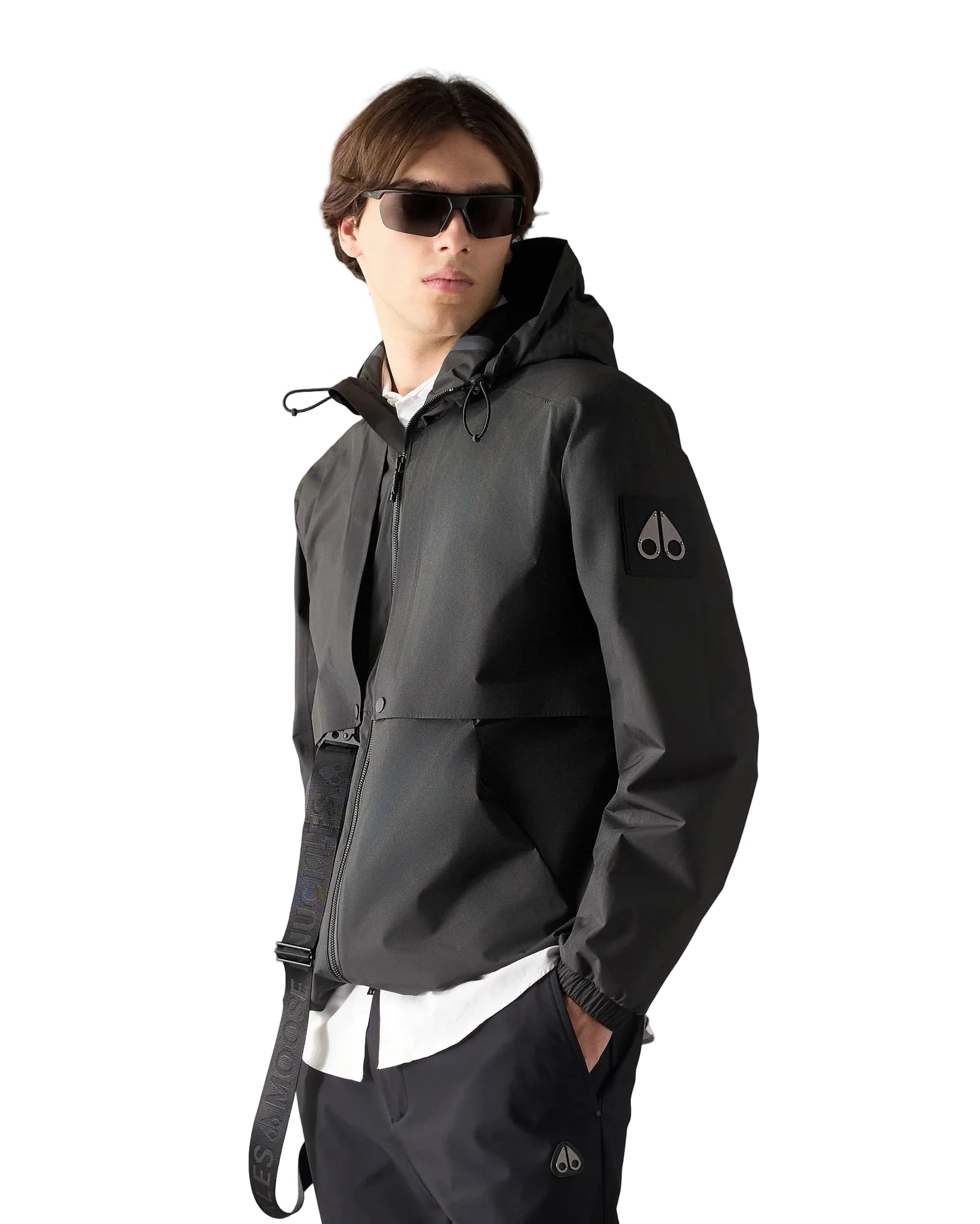 Rain Packable Black Jacket