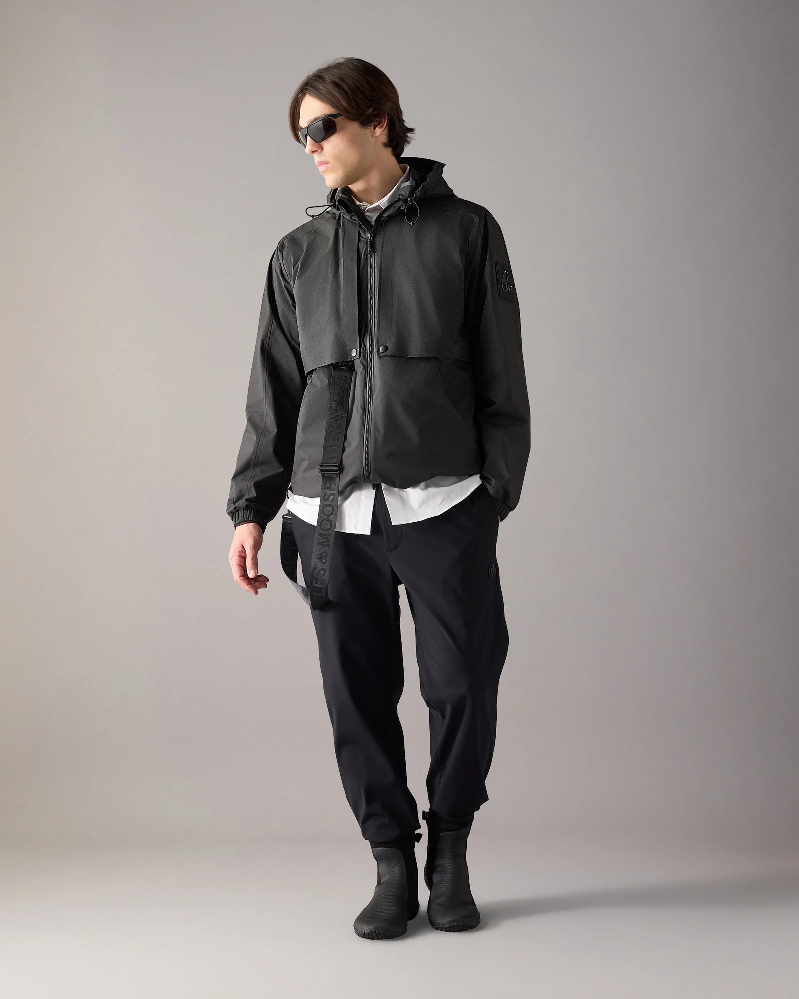 Rain Packable Black Jacket