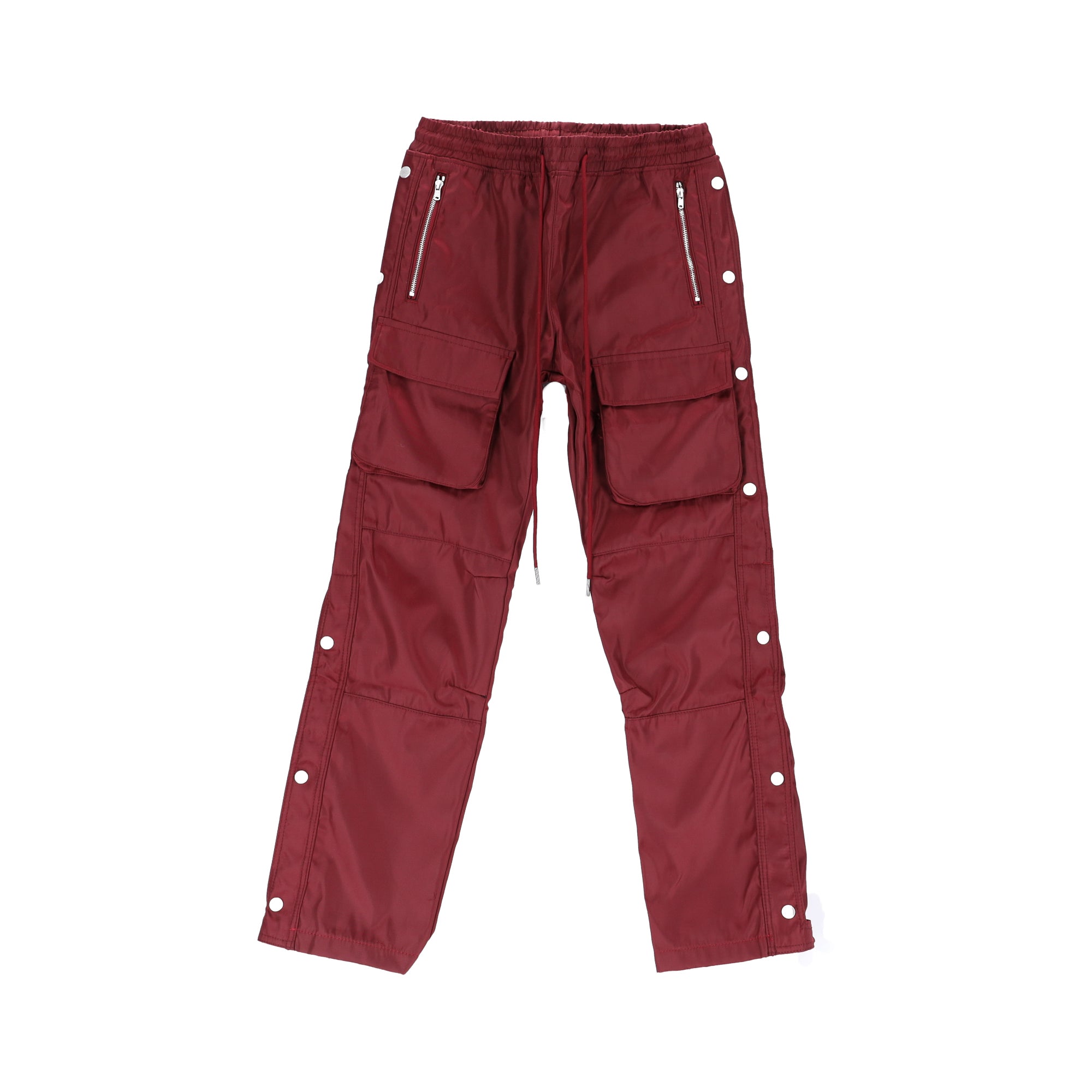 M2024-P532-RED-Men Snap Front Cargo Pants