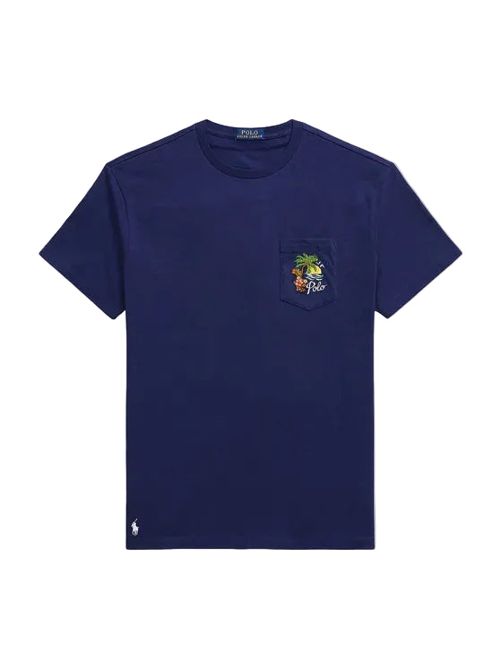 Novelty Tropical Embroidery Graphic Tee