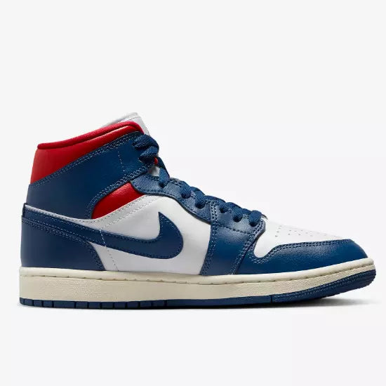 Air Jordan 1 Mid French Blue Gym Red