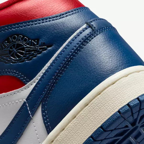 Air Jordan 1 Mid French Blue Gym Red