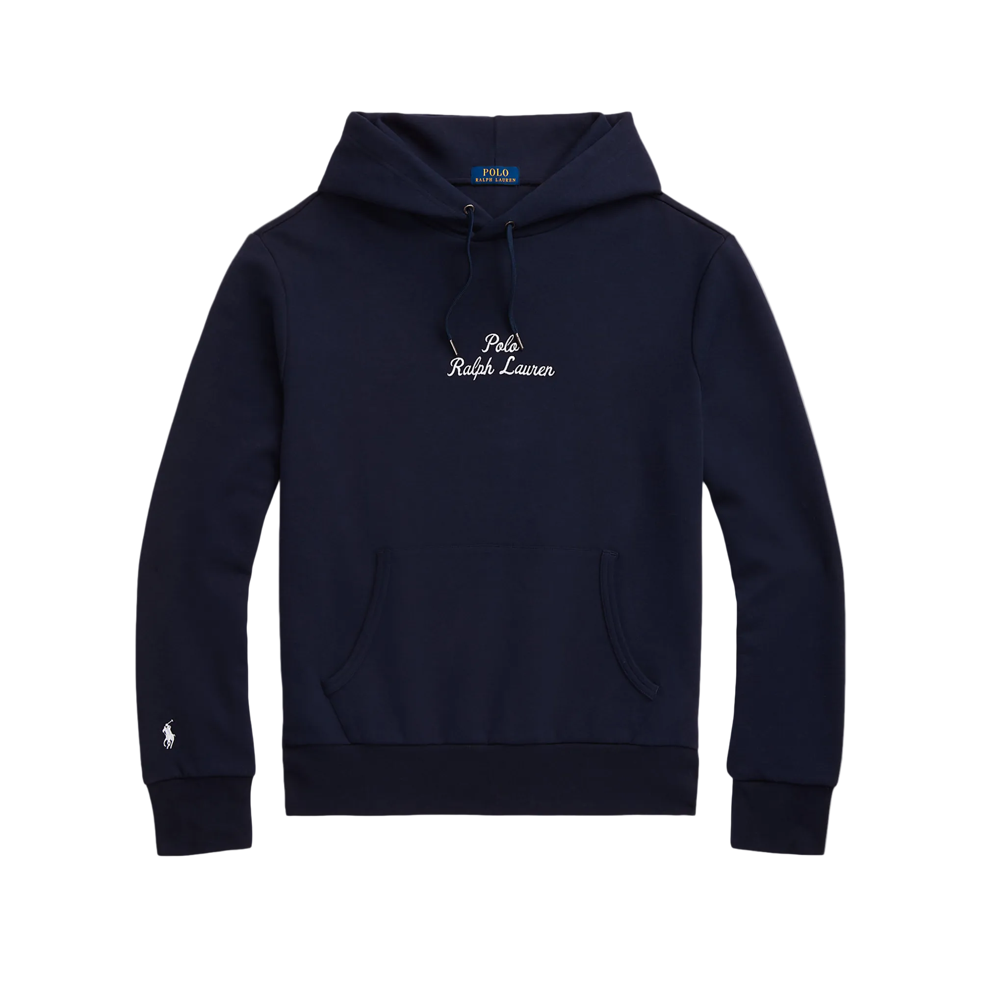 Logo Double-Knit Pullover Hoodie