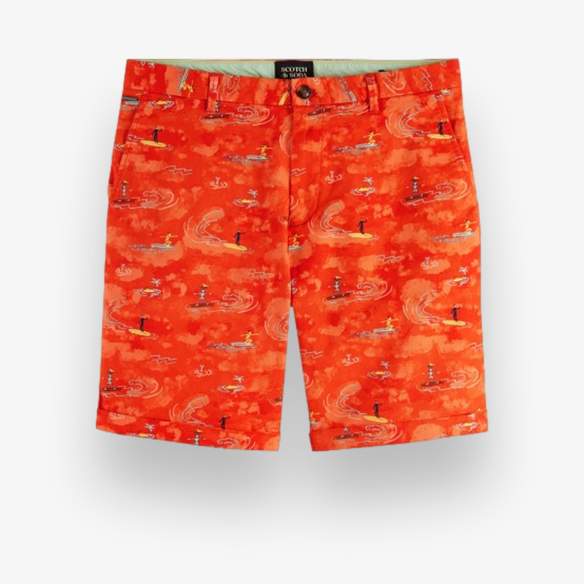 Stuart- Printed Stretch Shorts
