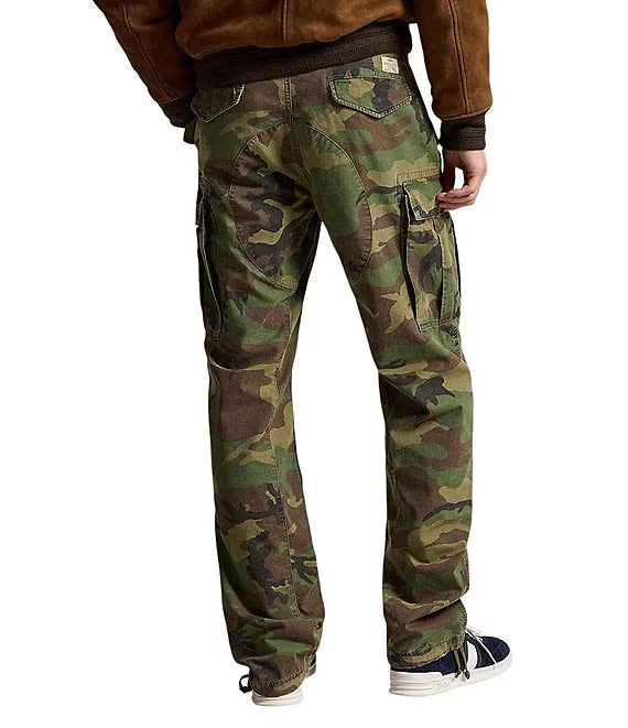 Classic Fit Camo Canvas Cargo Pant