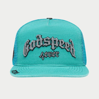 GS Forever Trucker Teal Washed Hat