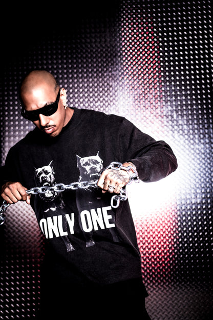 Beware Of  Dog Black Crew Neck