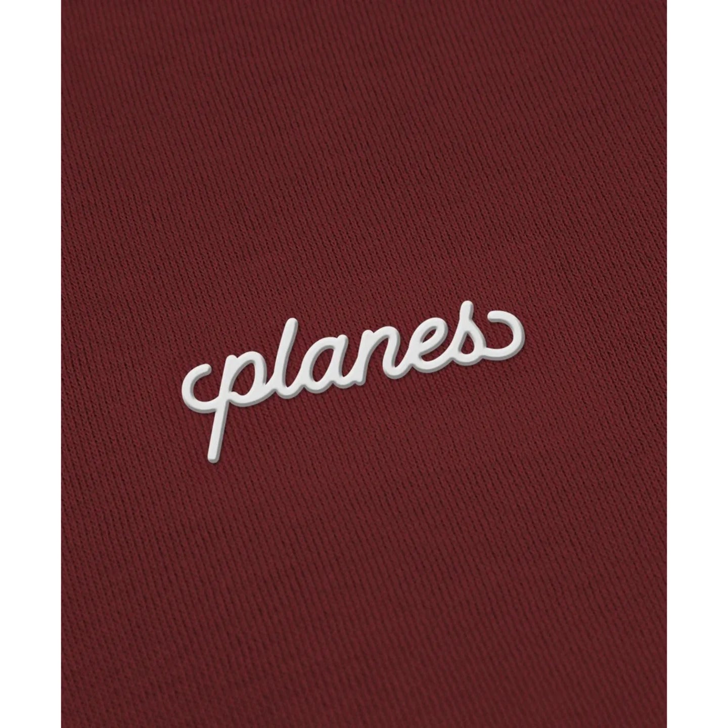 Script Weld Burgundy Zip Up Hoodie