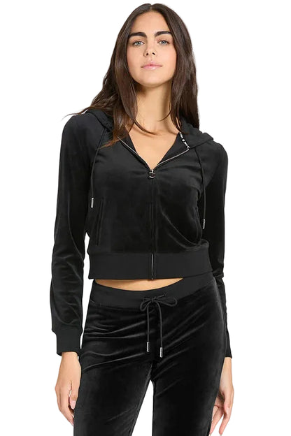 JUICY COUTURE Classic Hoodie Back Bling Womens Apparel