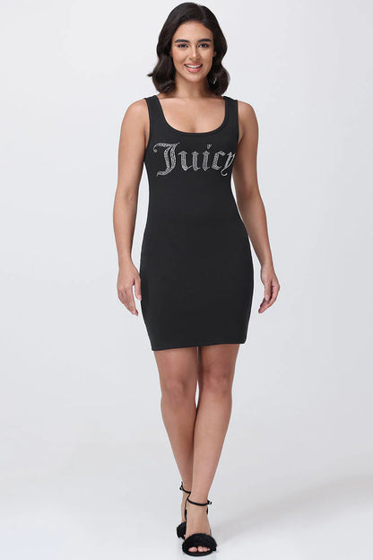 FITTED TANK DRESS WITH HOTFIX