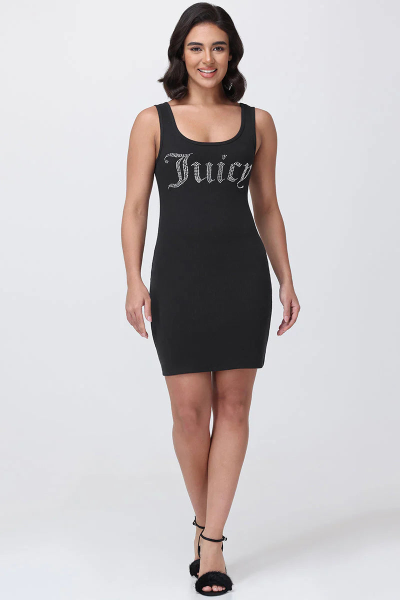 FITTED TANK DRESS WITH HOTFIX