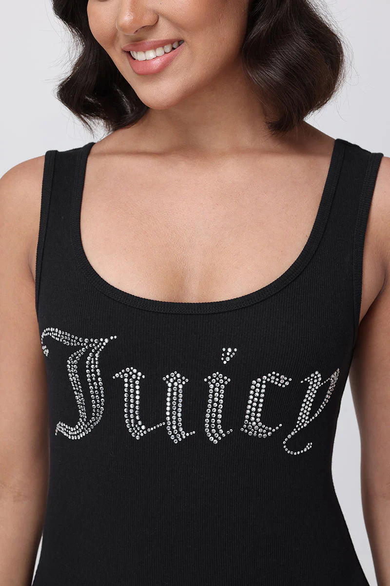 FITTED TANK DRESS WITH HOTFIX