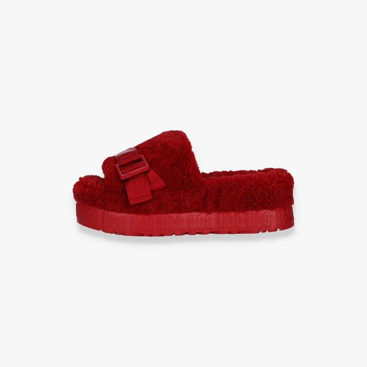 Fluffita Slide Sandals Ribbon Red
