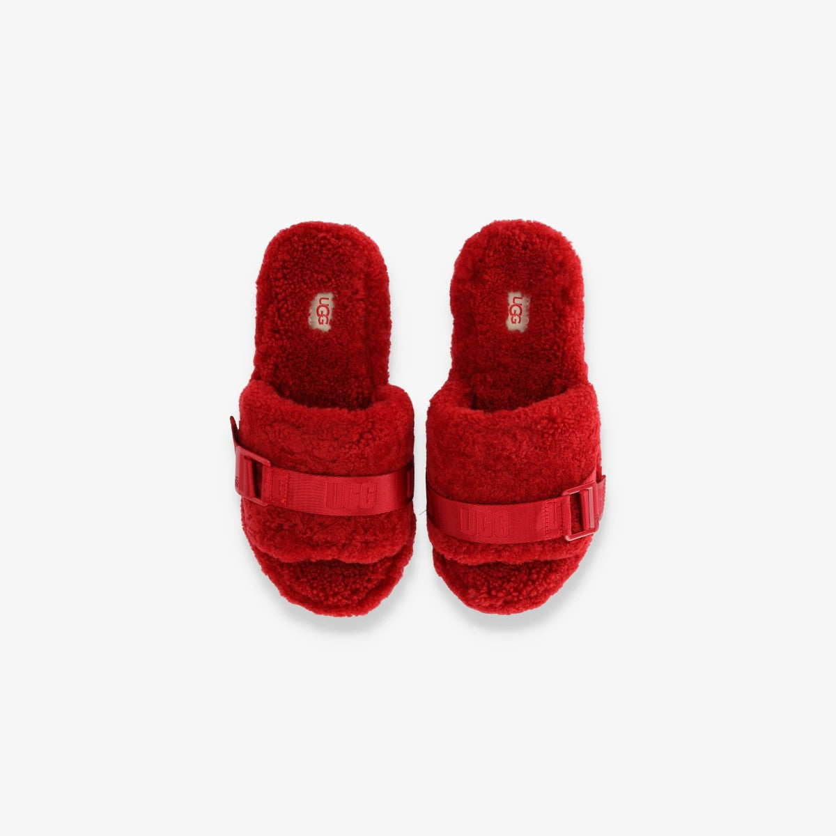 Fluffita Slide Sandals Ribbon Red