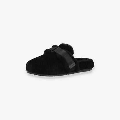 Fluff It Black Slippers