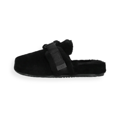 Fluff It Black Slippers