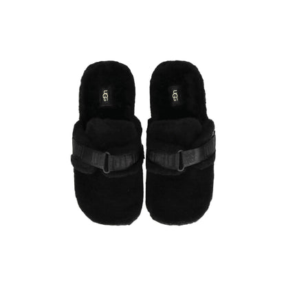 Fluff It Black Slippers