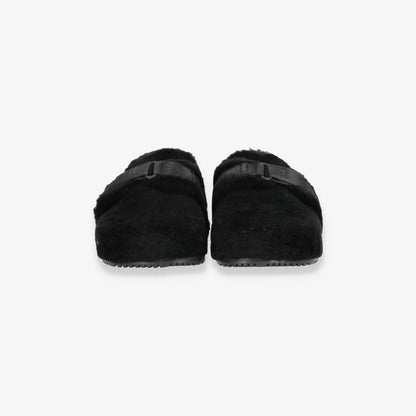 Fluff It Black Slippers