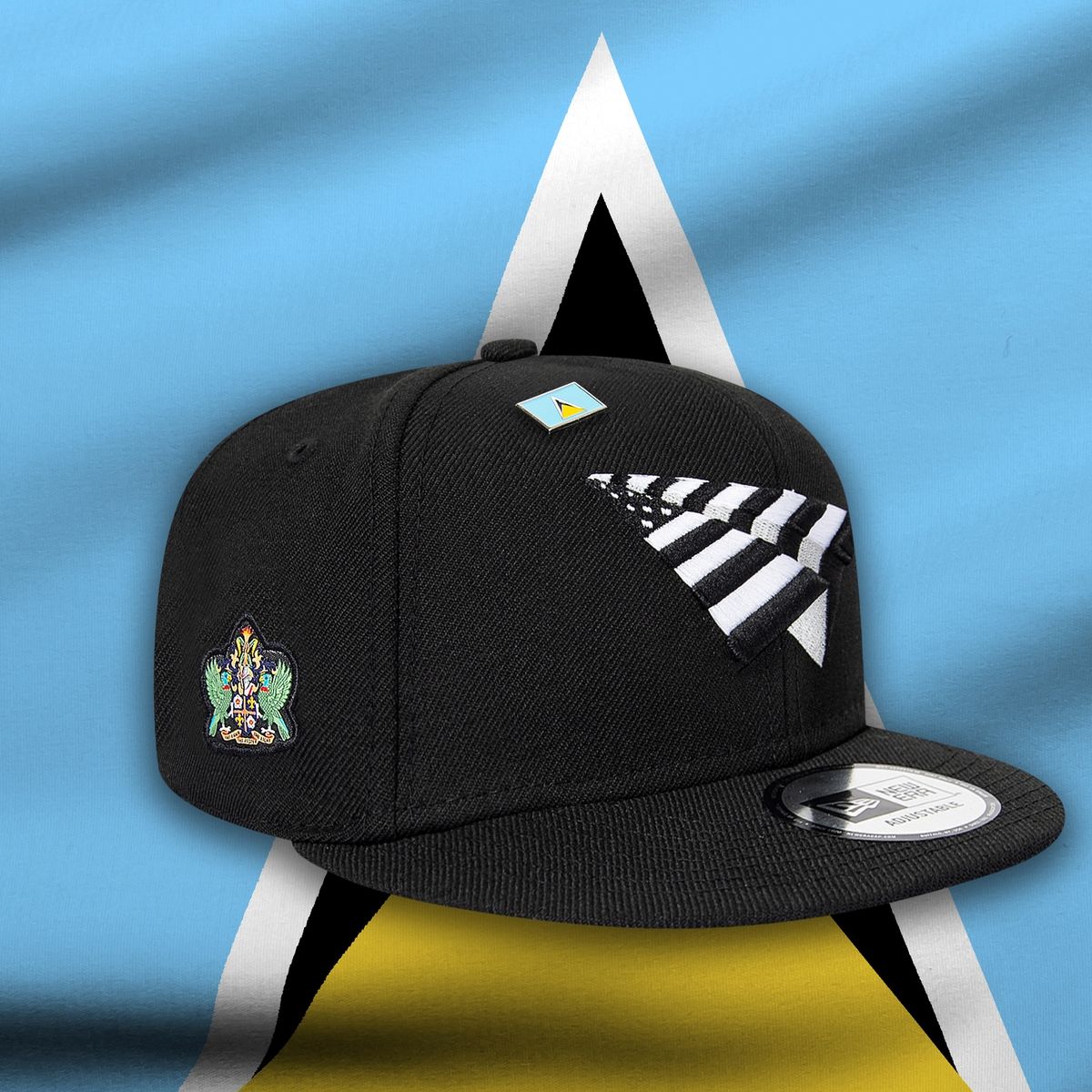 St. Lucia Crown Snapback Hat