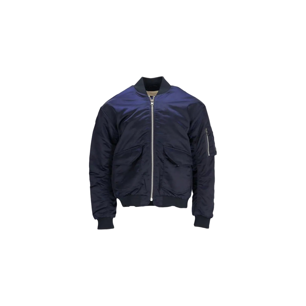 Padded Satin Bomber Jacket