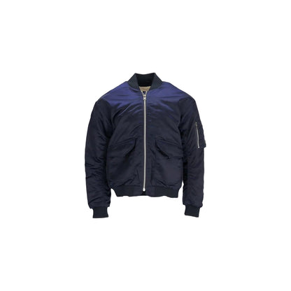 Padded Satin Bomber Jacket