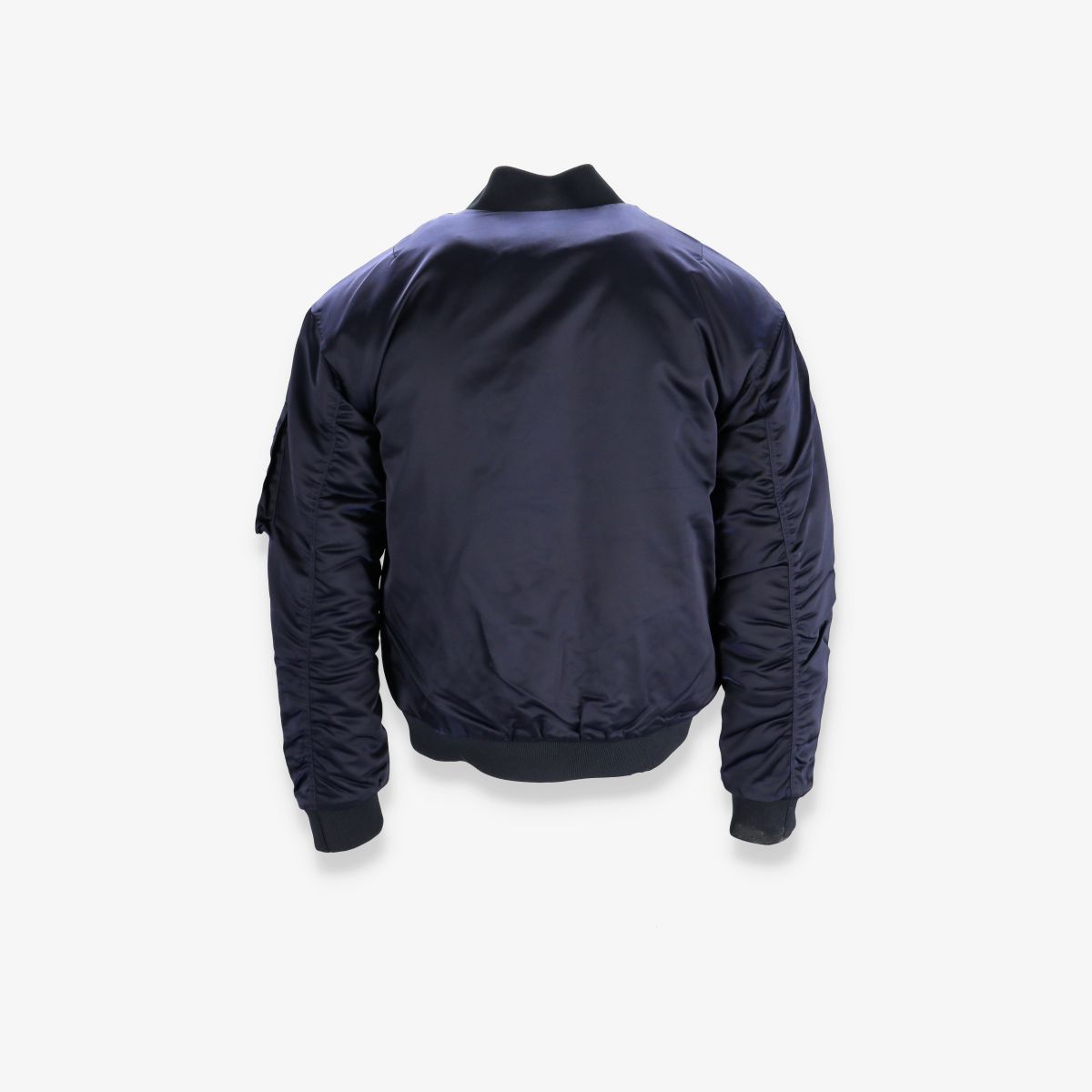 Padded Satin Bomber Jacket
