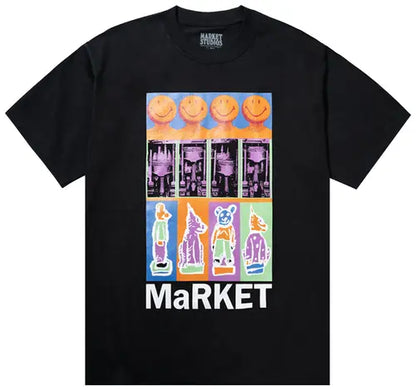Market-SMILEY BRUSHWORK T-SHIRT
