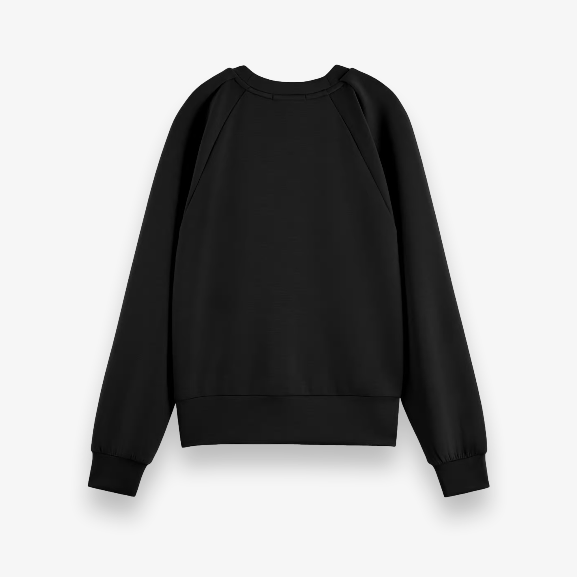 Pleated Shoulder Crewneck Sweatshirt