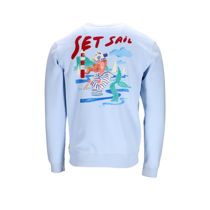 Front Back Sailor Artwork Crewneck