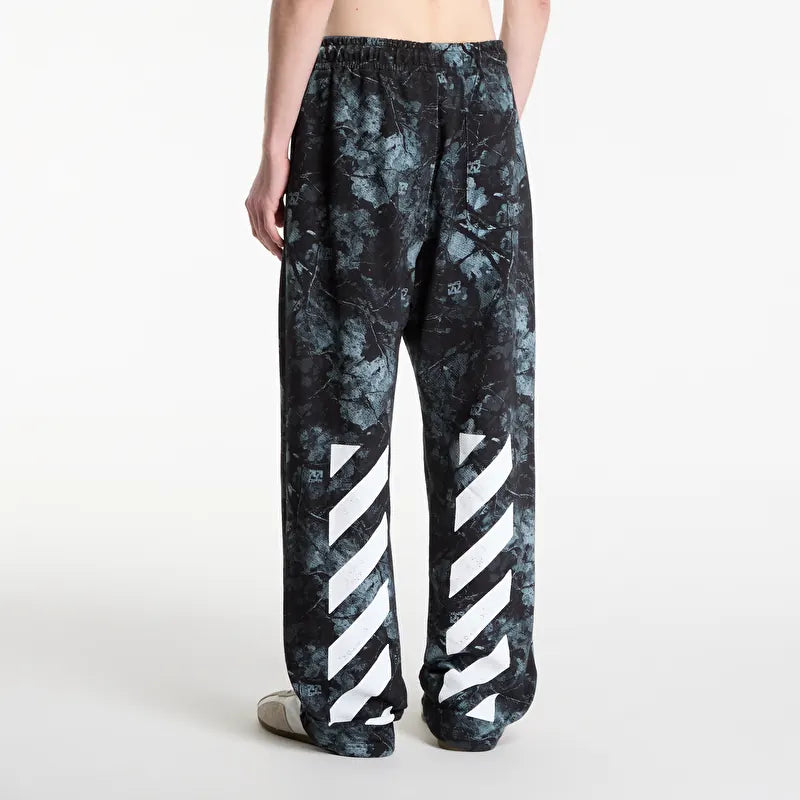 Lab Off White™ - Printed Camo Jogger  in Black