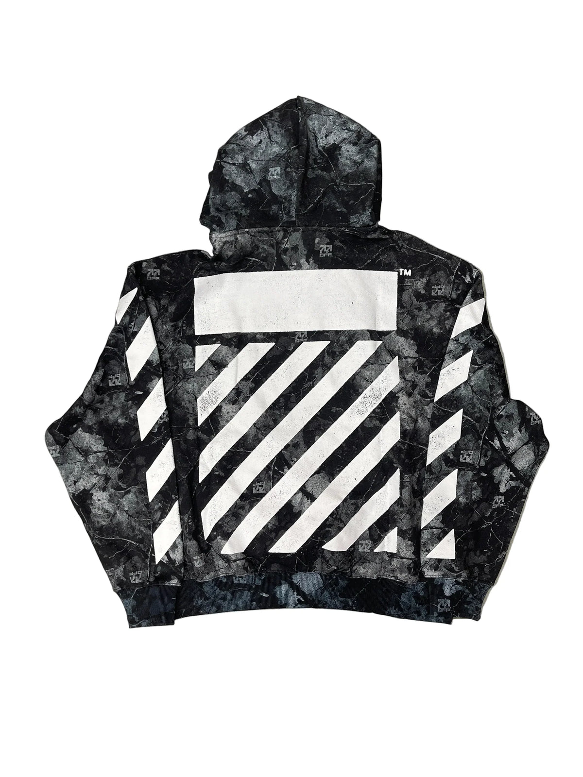 Lab Off White-L/AB OFF-WHITE CAMO PRINTED DIAG HOODIE
