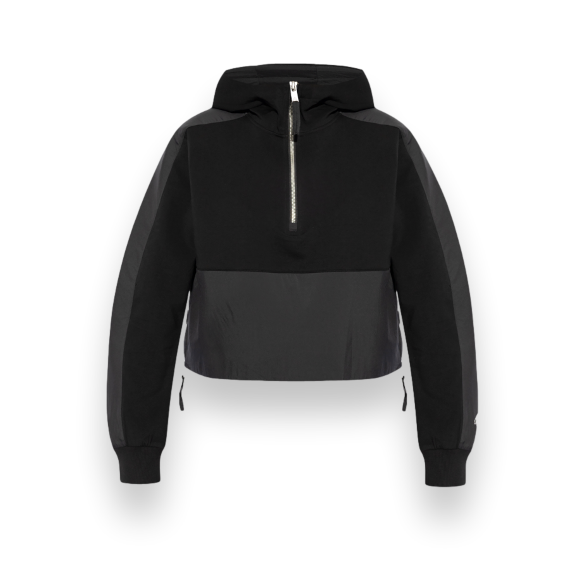 Mixmedia BlackHalf Zip  Hoodie