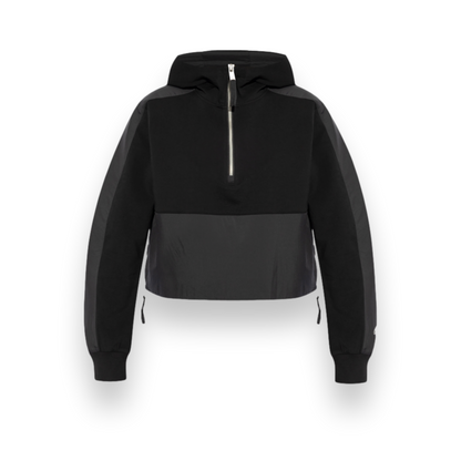 Mixmedia BlackHalf Zip  Hoodie