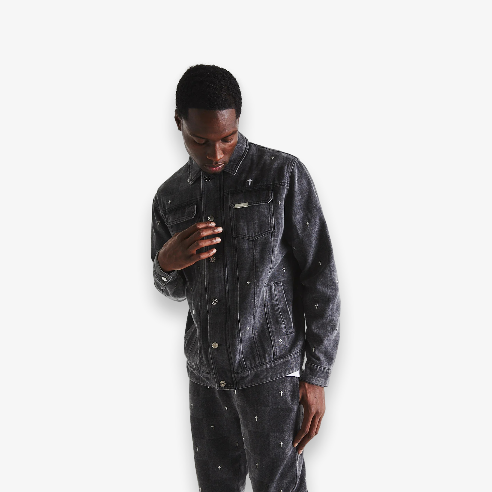 Danny Jean Jacket Grey Cross Checker