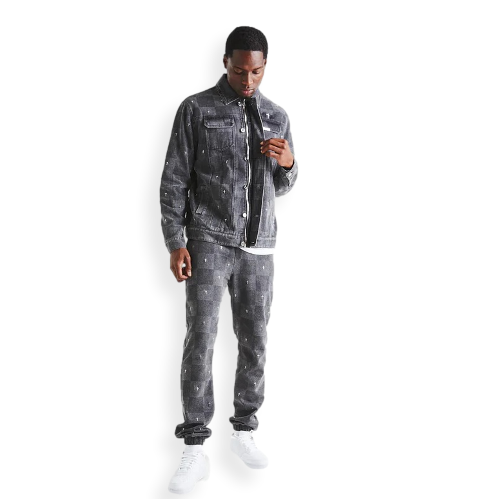 Danny Jean Jacket Grey Cross Checker