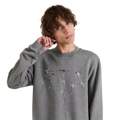Charles Stone Cracked Logo Crewneck