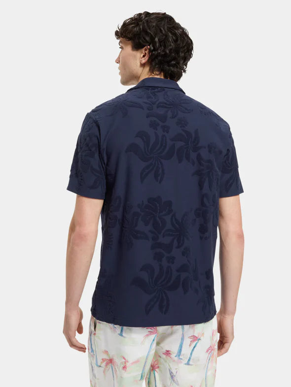 Terry Jacquard Short Sleeve Shirt