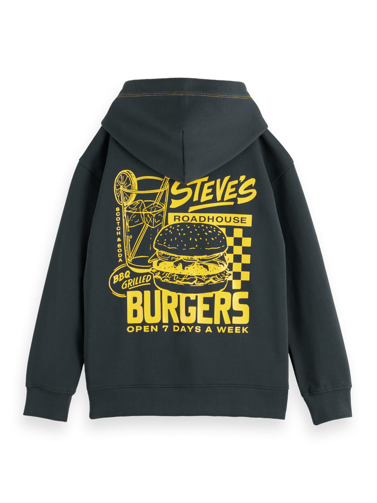 Boys' Oversized Zip Through Hoodie