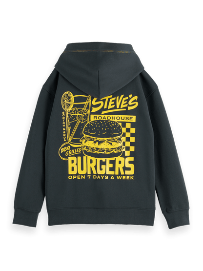 Boys' Oversized Zip Through Hoodie