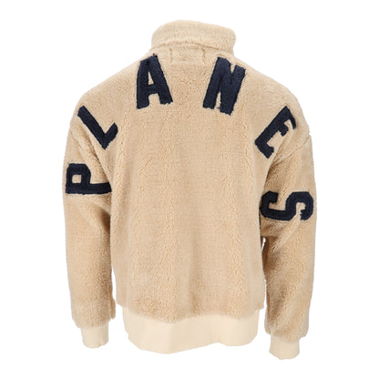 Sherpa Brown Half Zip Crewneck